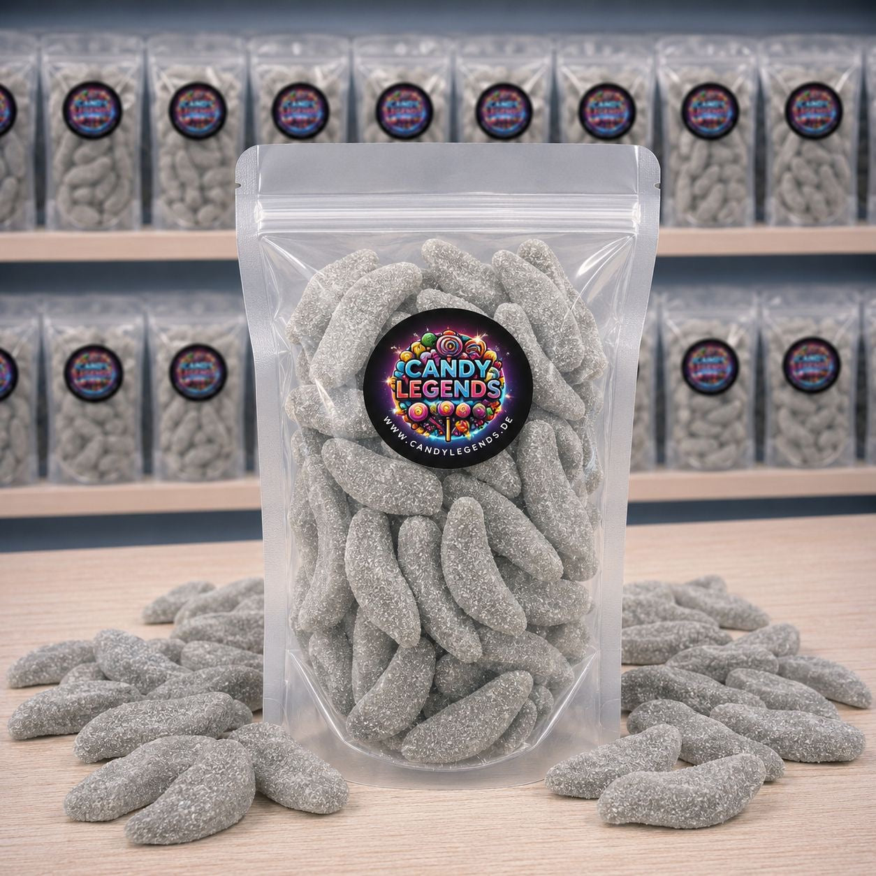 Salzig-scharfe Lakritzbananen 300g Einzelsorte