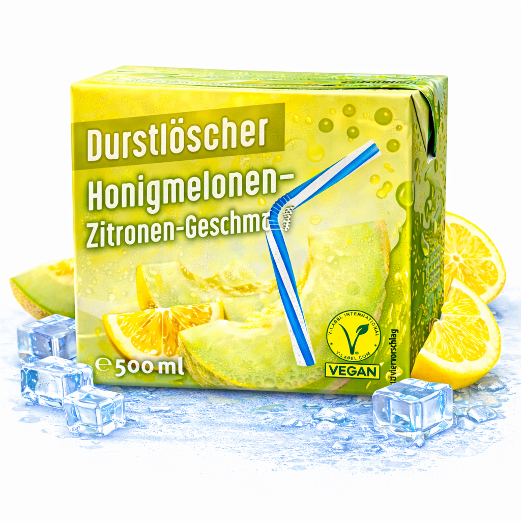 Durstlöscher Honigmelone-Zitrone 500ml (Vegan)(MHD 15.05.26)