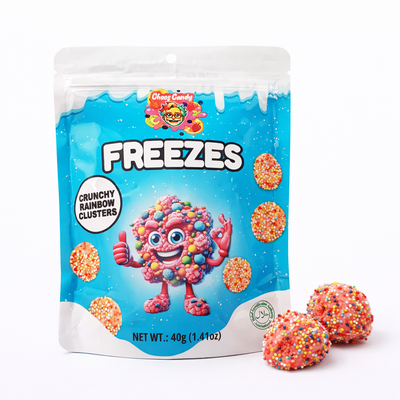 NEU! Chaos Candy Freezes Crunchy Rainbow Clusters 40g (Halal)